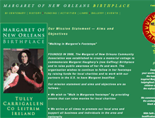 Tablet Screenshot of margaretsbirthplace.com